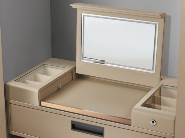 梳妆台 带感应灯镜