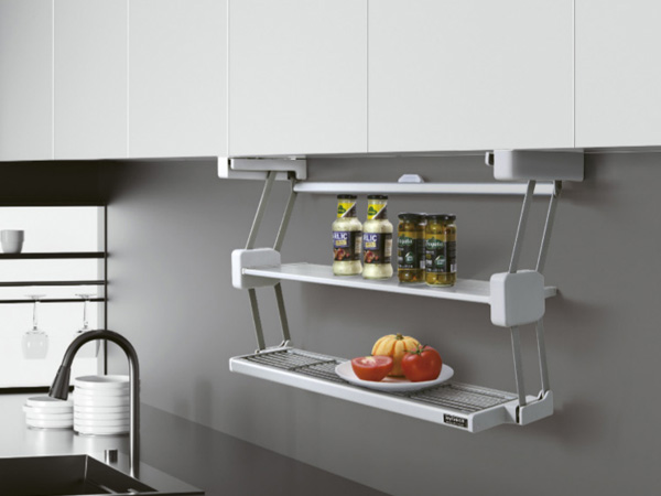 折叠双层置物架