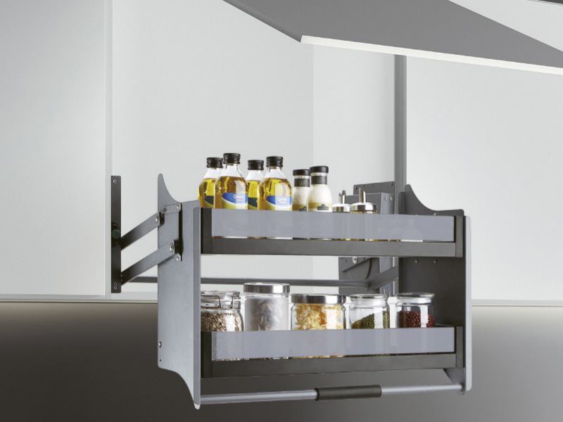 吊柜升降机 玻璃篮