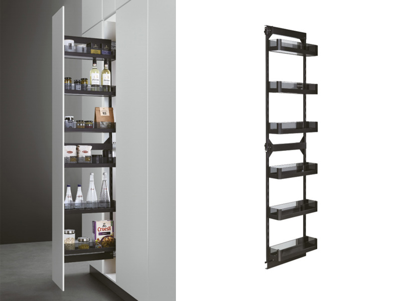 玻璃200柜6层 侧装高深拉篮