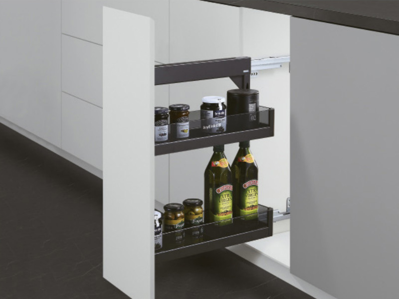 玻璃200柜两层测拉篮